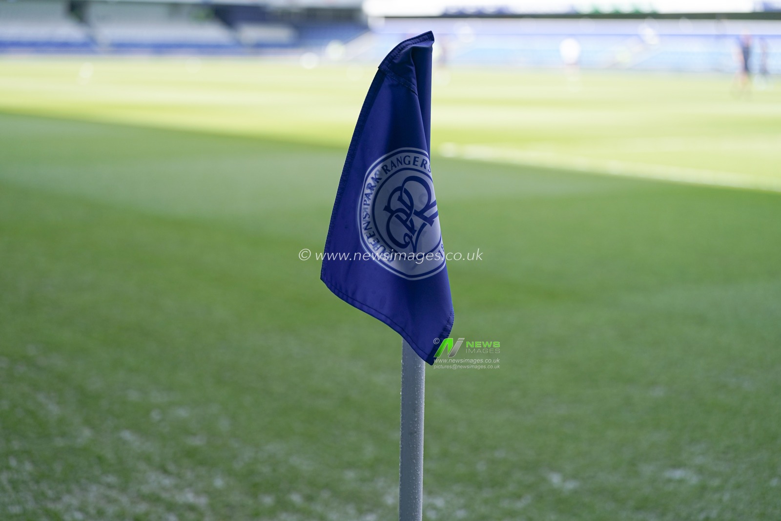 Queens park rangers corner flag ahead of the Sky Bet Championship match Queens Park Rangers vs Bristol City at Kiyan Prince Foundation Stadium, London, United Kingdom, 12th April 2025

(Photo by Harvey Murphy/News Images)