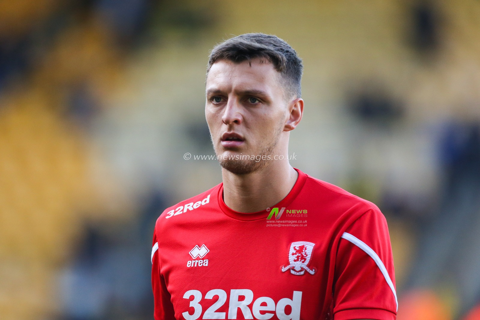 Dael Fry #6 of Middlesbrough warms up during the Sky Bet Championship match Norwich City vs Middlesbrough at Carrow Road, Norwich, United Kingdom, 12th November 2022

(Photo by Arron Gent/News Images)