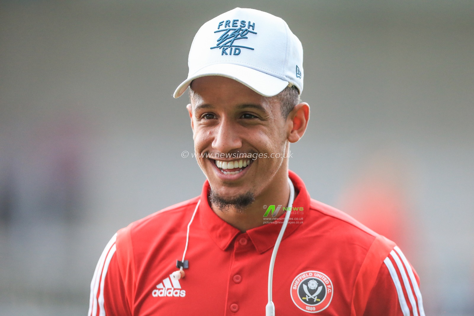 16th July 2019, Pirelli Stadium, Burton upon Trent, England; Pre-Season friendly, Burton Albion vs Sheffield United : Callum Robinson of Sheffield Unitedâ€™s arrives at the Pirelli Stadium

Credit: Mark Cosgrove/News Images

English Football League images are subject to DataCo Licence
