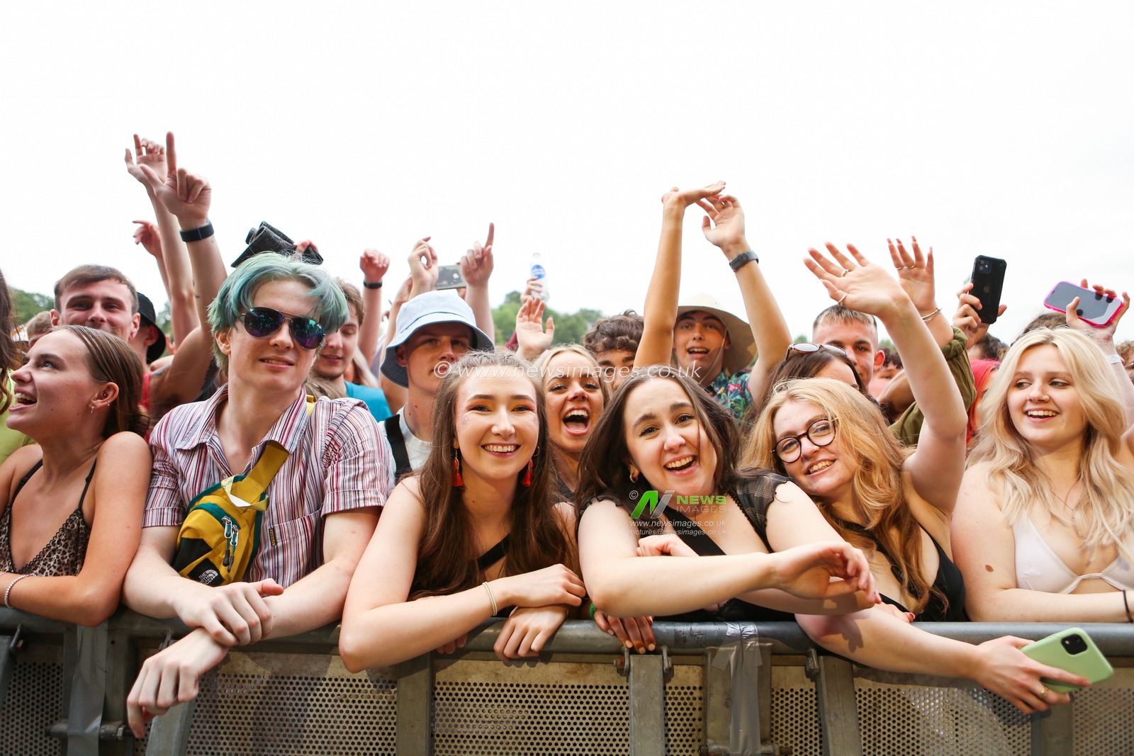 Festival goers enjoy the music during Day One of Tramlines Festival