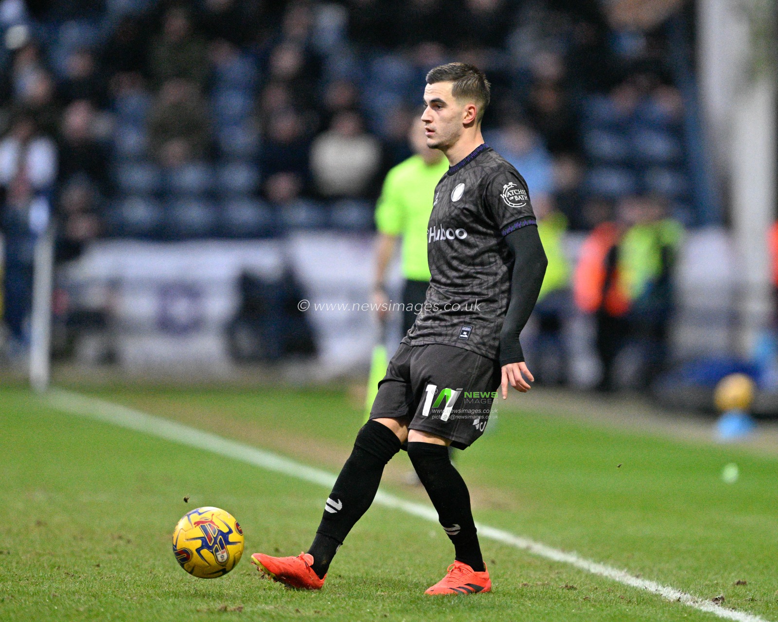 Anis Mehmeti of Bristol City passes the ball, during the Sky Bet Championship match Preston North End vs Bristol City at Deepdale, Preston, United Kingdom, 13th January 2024

(Photo by Cody Froggatt/News Images)