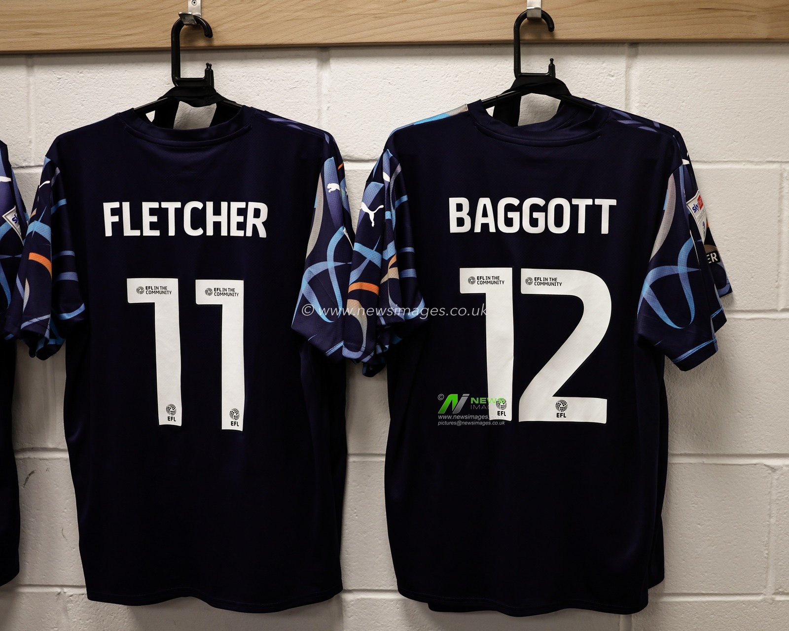 Blackpool match shirts in the away dressing room during the Sky Bet League 1 match Lincoln City vs Blackpool at Gelder Group Sincil Bank Stadium, Lincoln, United Kingdom, 28th January 2025

(Photo by Mark Cosgrove/News Images)