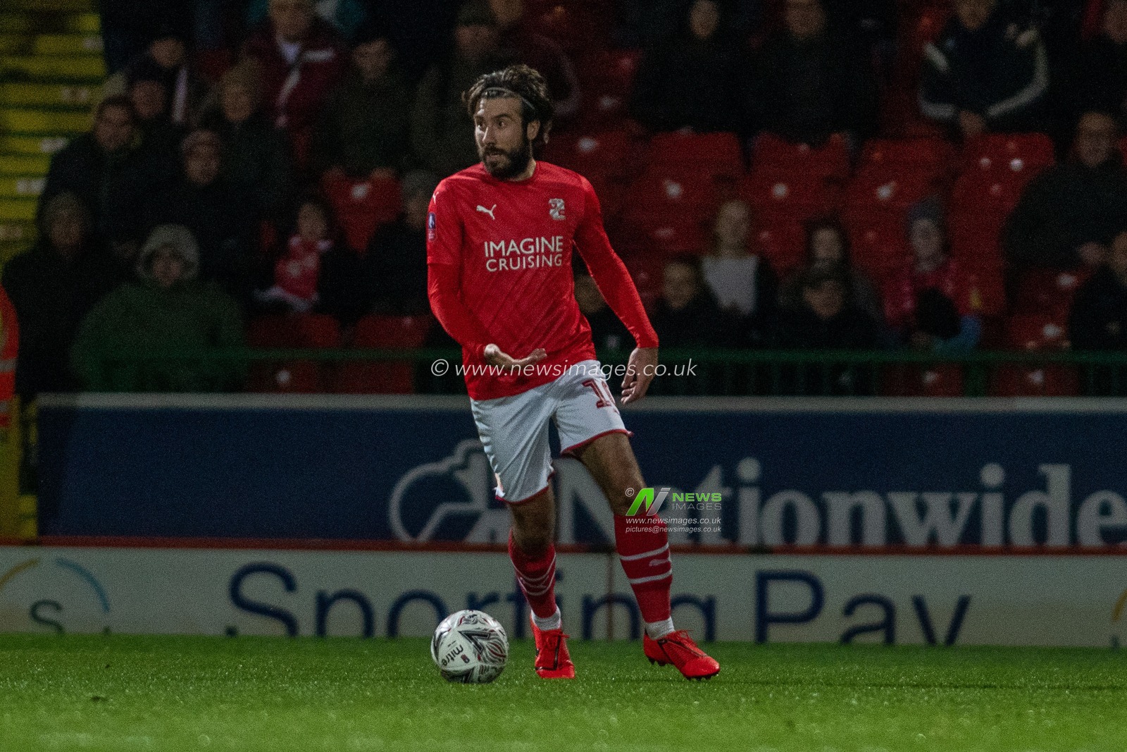 19th November 2019, County Ground, Swindon, England; Emirates FA Cup, First Round Replay, Swindon Town v Cheltenham Town : Michael Doughty of Swindon Town

Credit: Gareth Dalley/News Images