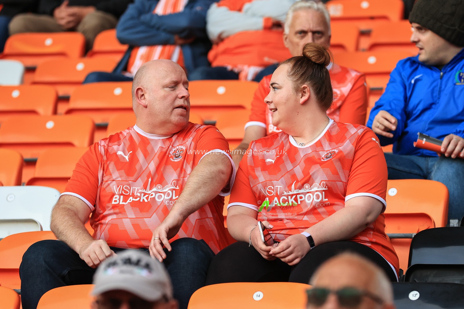 Blackpool fans before kickoff