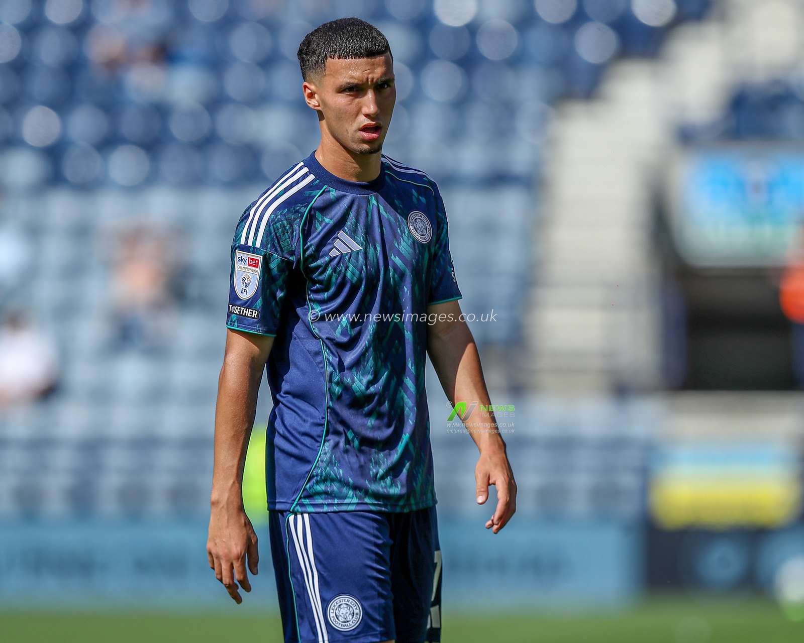 Bilal El Khannouss of Leicester City during the Sky Bet Championship match Preston North End vs Leicester City at Deepdale, Preston, United Kingdom, 16th August 2025

(Photo by Jorge Horsted/News Images)