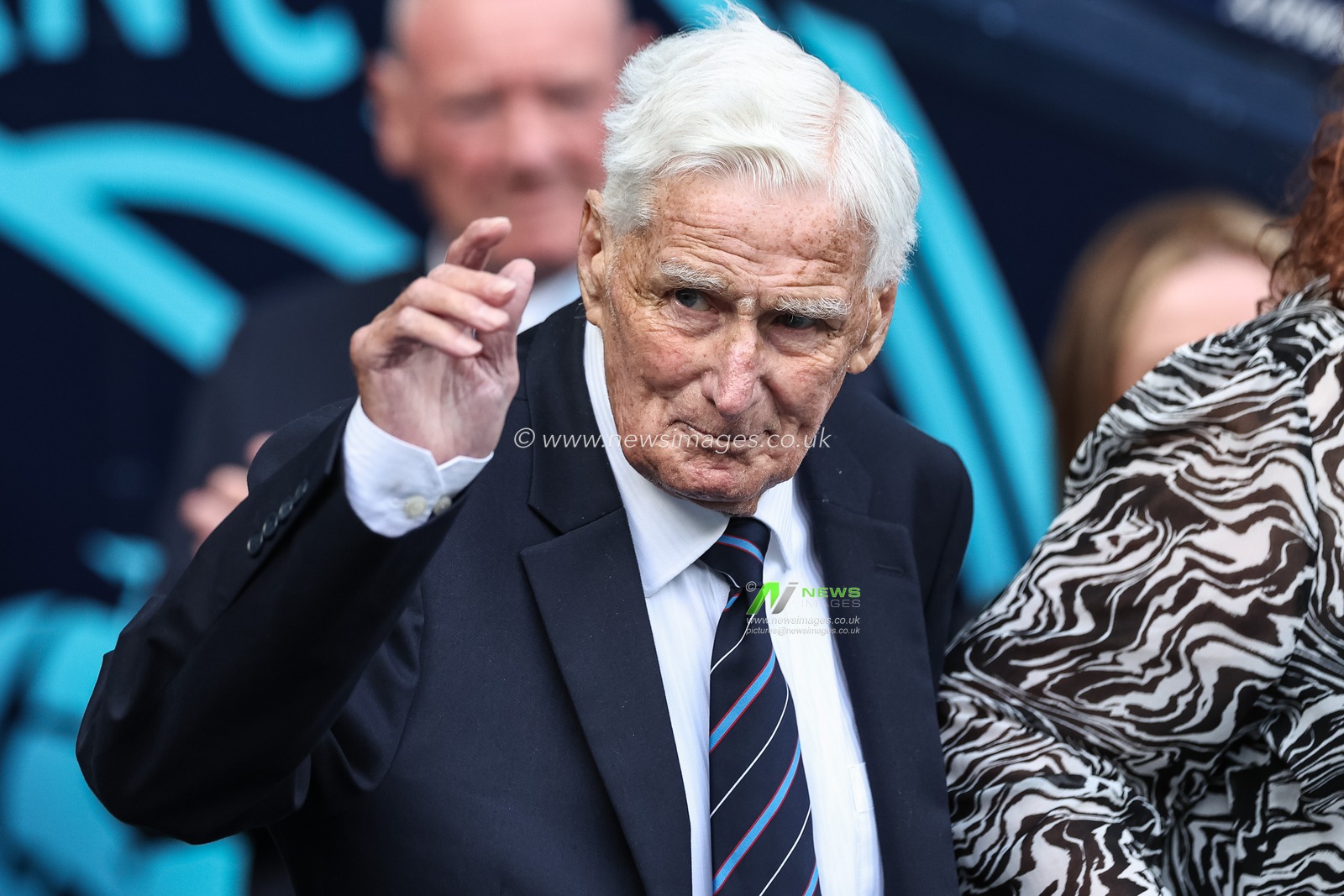 Tony Book former Manchester City player and manager walks out as he celebrates his 90th birthday during the Premier League match Manchester City vs Brentford at Etihad Stadium, Manchester, United Kingdom, 14th September 2024

(Photo by Mark Cosgrove/News Images)
