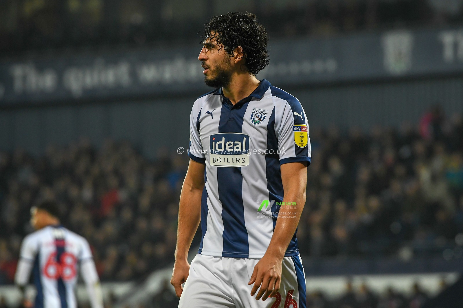 23rd February 2019, The Hawthorns, West Bromwich, England; Sky Bet Championship, West Bromwich Albion vs Sheffield United ; Ahmed El-Sayed Hegazi (26) of West Bromwich Albion


Credit: Gareth Dalley/News Images

English Football League images are subject to DataCo Licence