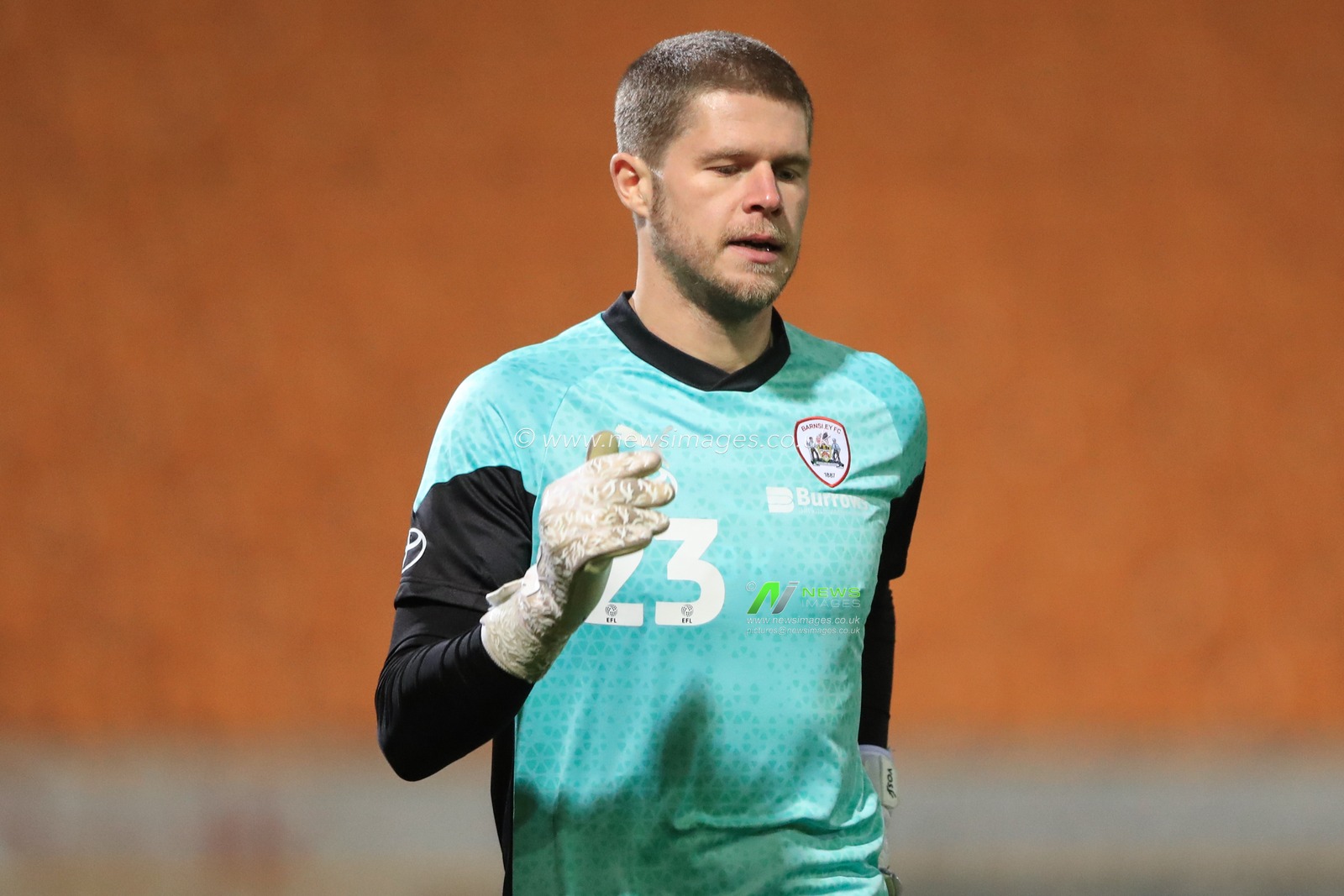 Ben Killip #23 of Barnsley in the pregame warmup session during the Bristol Street Motors Trophy match Bradford City vs Barnsley at University of Bradford Stadium, Bradford, United Kingdom, 21st November 2023

(Photo by Alfie Cosgrove/News Images)