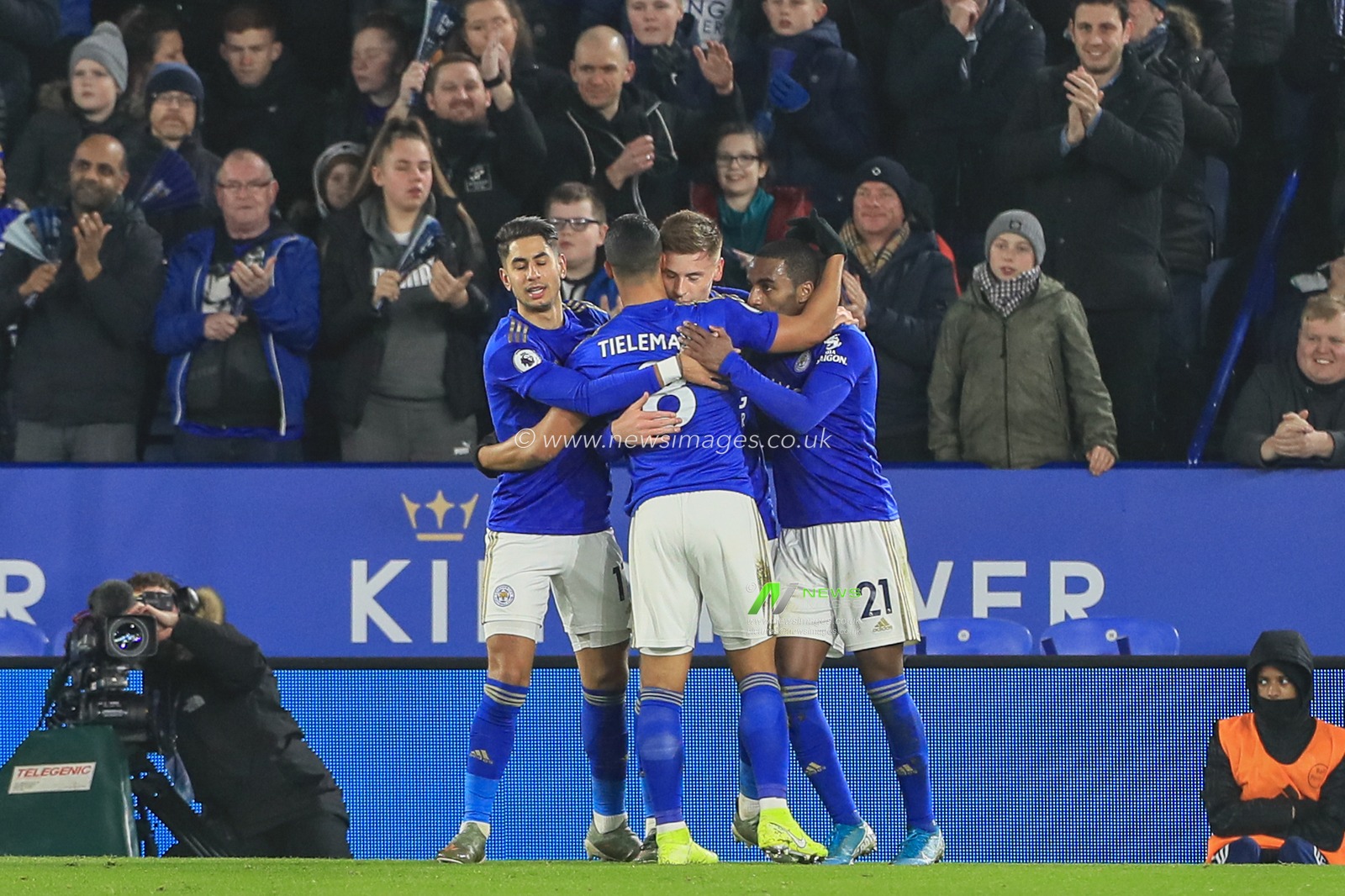 22nd January 2020, King Power Stadium, Leicester, England; Premier League, Leicester City v West Ham United : Harvey Barnes (15) of Leicester City celebrates his goal to make it 1-0