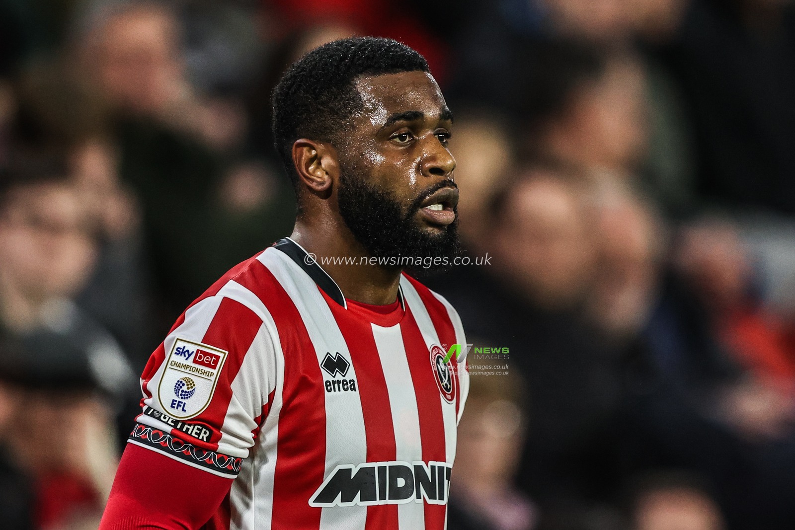 Japhet Tanganga of Sheffield United during the Sky Bet Championship match Sheffield United vs Southampton at Bramall Lane, Sheffield, United Kingdom, 30th September 2025

(Photo by Alfie Cosgrove/News Images)