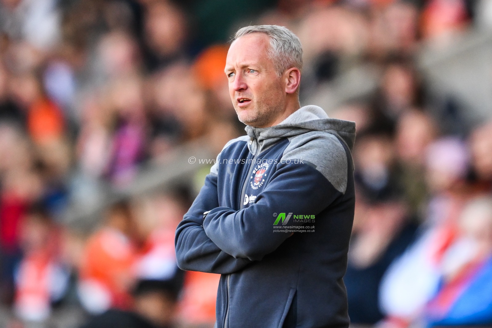Neil Critchley manager of Blackpool during the Sky Bet League 1 match Blackpool vs Barnsley at Bloomfield Road, Blackpool, United Kingdom, 20th April 2024

(Photo by Craig Thomas/News Images)