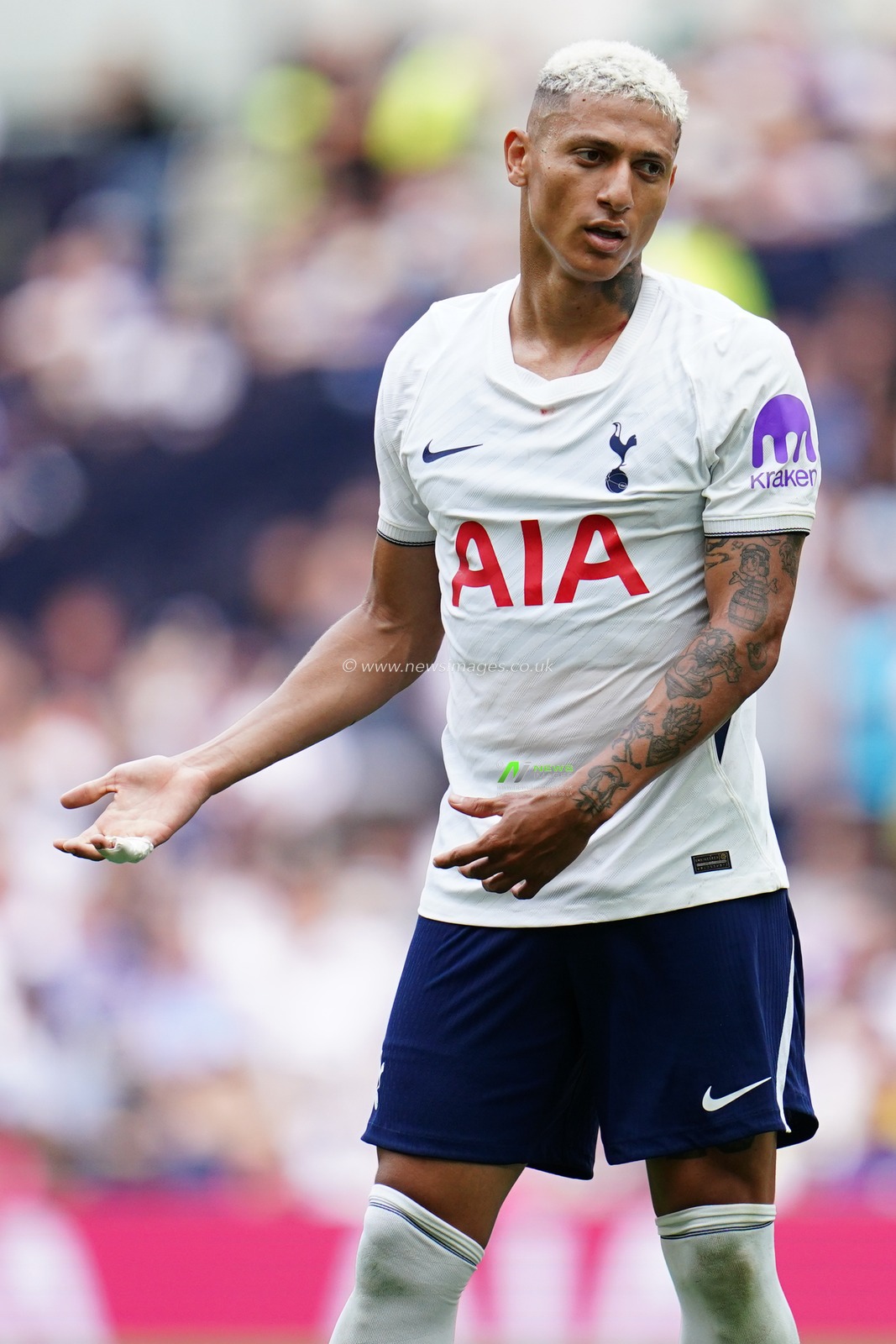 Richarlison of Tottenham Hotspur during the pre-season friendly match Tottenham Hotspur vs Hoffenheim at Tottenham Hotspur Stadium, London, United Kingdom on 15 August 2026

(Photo by Harvey Murphy/News Images)