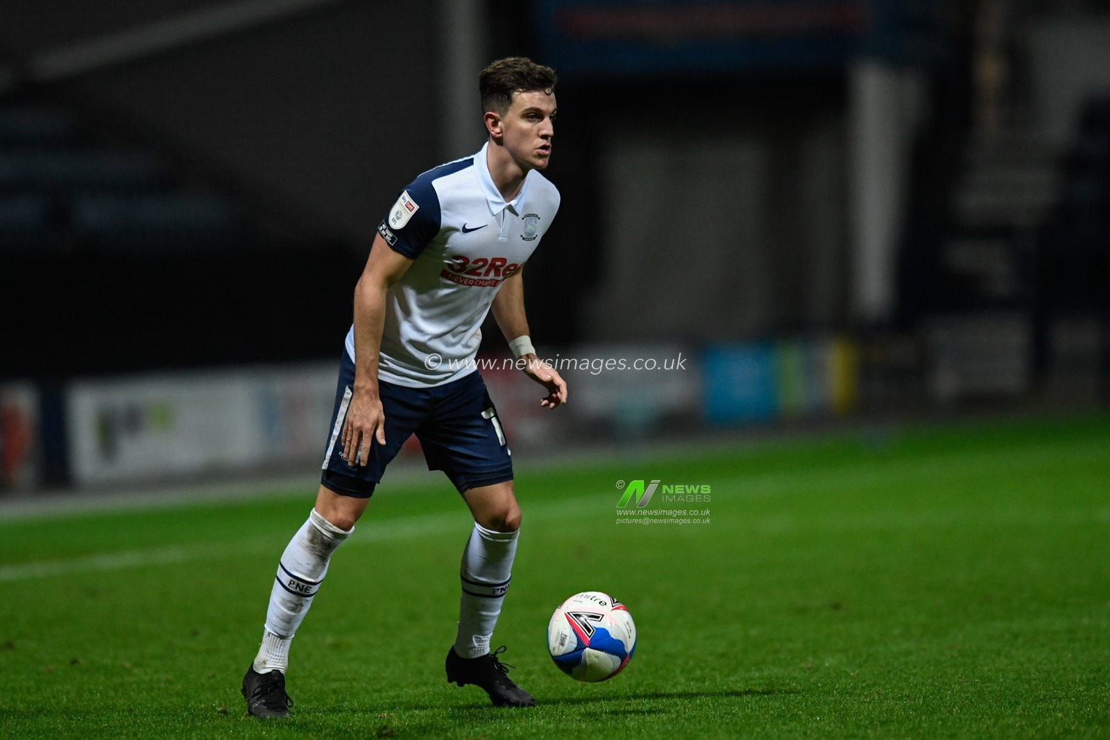 Josh Harrop #10 of Preston North End with the ball