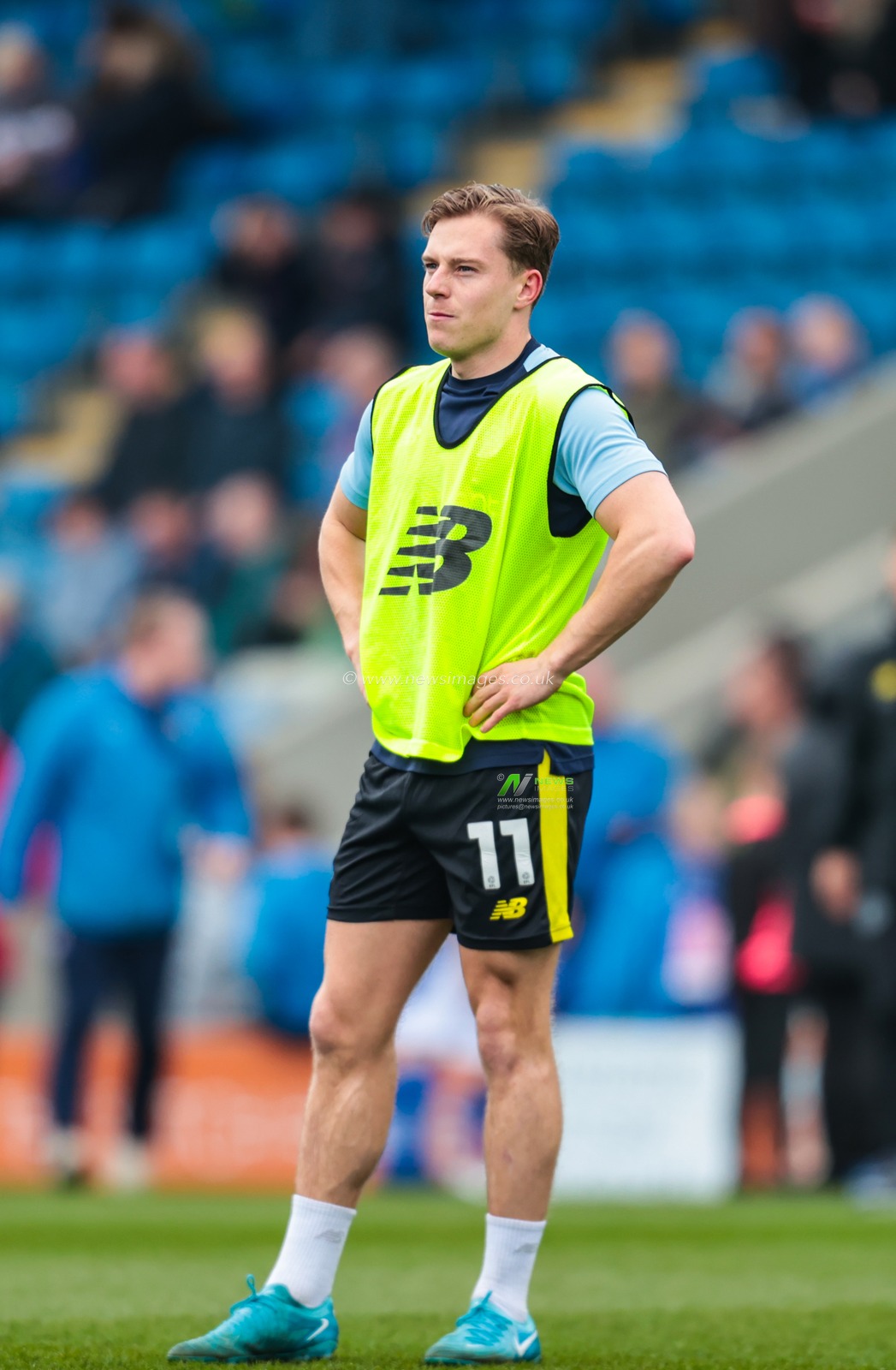 James Daly of Harrogate Town in the pregame warmup session prior to the Sky Bet League 2 match Chesterfield vs Harrogate Town at SMH Group Stadiumact Stadium, Chesterfield, United Kingdom, 22nd March 2025

(Photo by Richard Bierton/News Images)