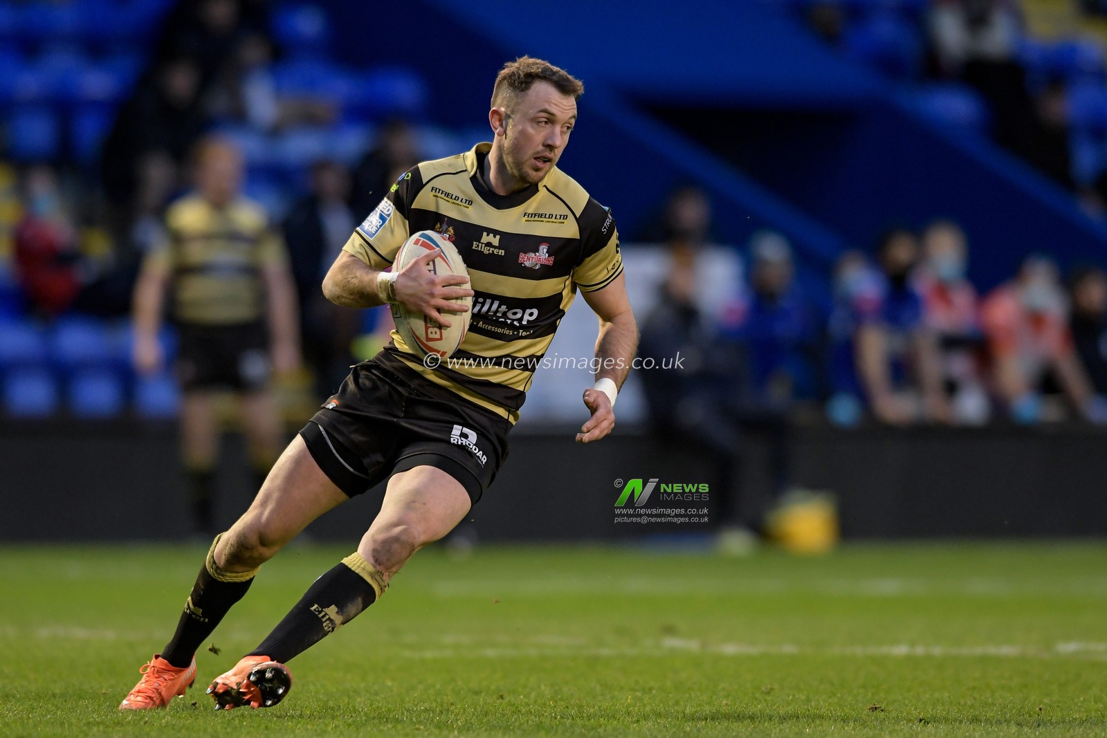 Ryan Brierley (1) of Leigh Centurions in action during the game