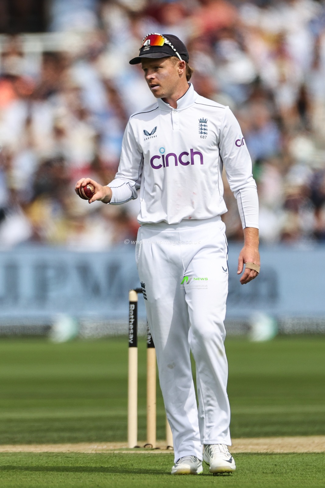 Ollie Pope of England during the England v Sri Lanka 2nd Rothesay Test Match Day 2 at Lords, London, United Kingdom, 30th August 2024

(Photo by Mark Cosgrove/News Images)