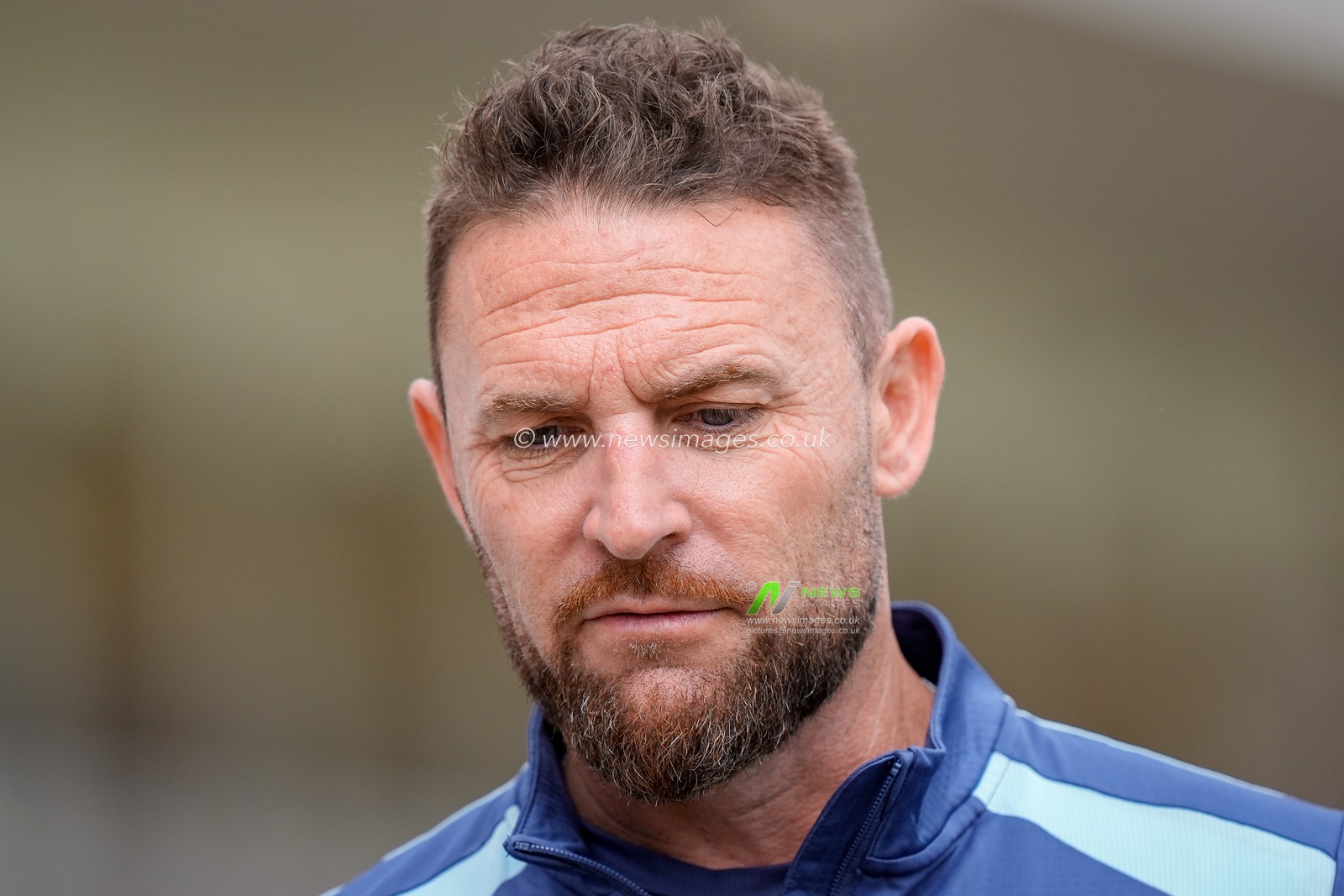 Brendon McCullum head coach of England during the post match presentations during the 3rd Rothesay Test Match Day 5 match England vs New Zealand at Trent Bridge, Nottingham, United Kingdom on 29 June 2026

(Photo by Maynard Manyowa/News Images)
