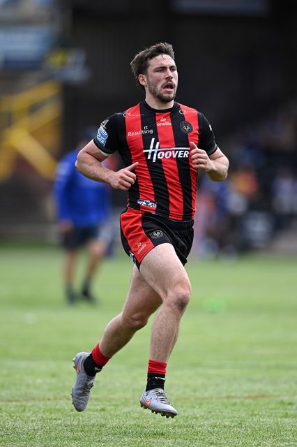 Adam Holroyd of Warrington Wolves during the Betfred Super League round 21 match Castleford Tigers vs Warrington Wolves at OneBore Stadium, Castleford, Untied Kingdom on 01 August 2026

(Photo by Ben Roberts/News Images)
