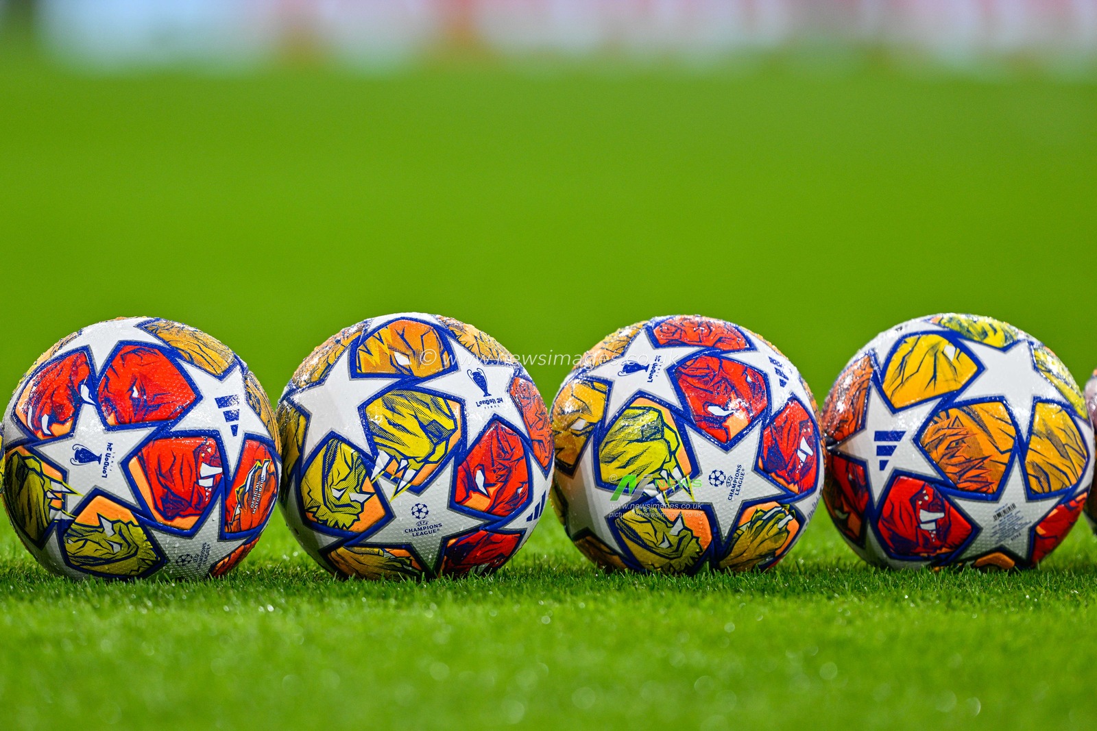 Champions league match balls ahead of the UEFA Champions League match Manchester City vs F.C. Copenhagen at Etihad Stadium, Manchester, United Kingdom, 6th March 2024

(Photo by Cody Froggatt/News Images)