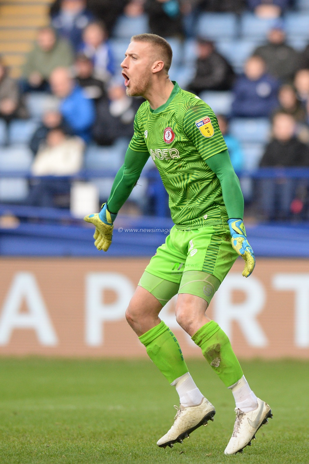 22nd December 2019, Hillsborough, Sheffield, England; Sky Bet Championship, Sheffield Wednesday v Bristol City : 
Daniel Bentley (1) of Bristol City
Credit: Dean Williams/News Images