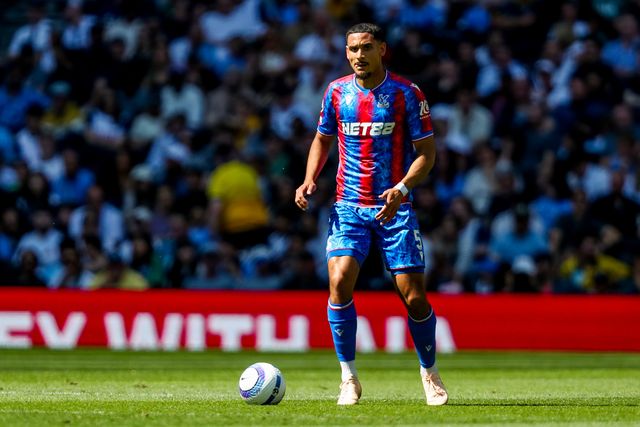 Maxence Lacroix of Crystal Palace runs with the ball during the Premier League match Tottenham Hotspur vs Crystal Palace at Tottenham Hotspur Stadium, London, United Kingdom, 11th May 2025

(Photo by Izzy Poles/News Images)