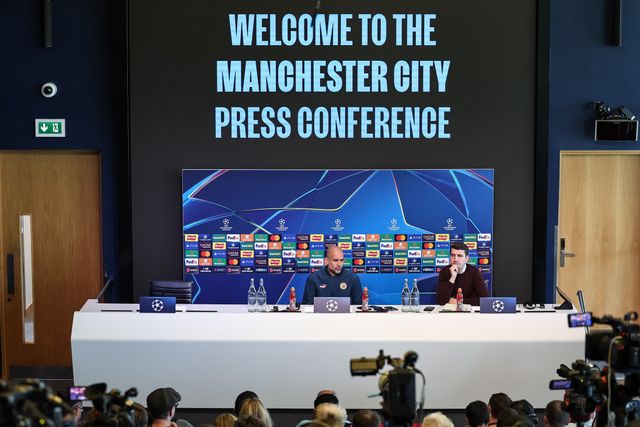 UEFA Champions League Manchester City v Inter Milan Press conference