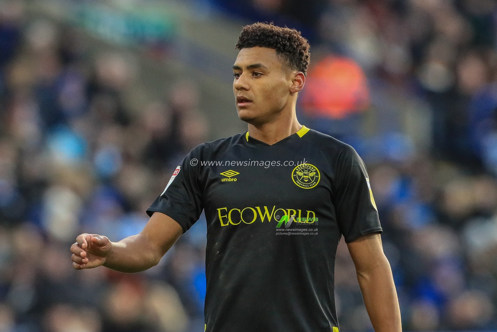 18th January 2020, John Smith's Stadium, Huddersfield, England; Sky Bet Championship, Huddersfield Town v Brentford : Ollie Watkins (11) of Brentford during the game

Credit: Mark Cosgrove/News Images