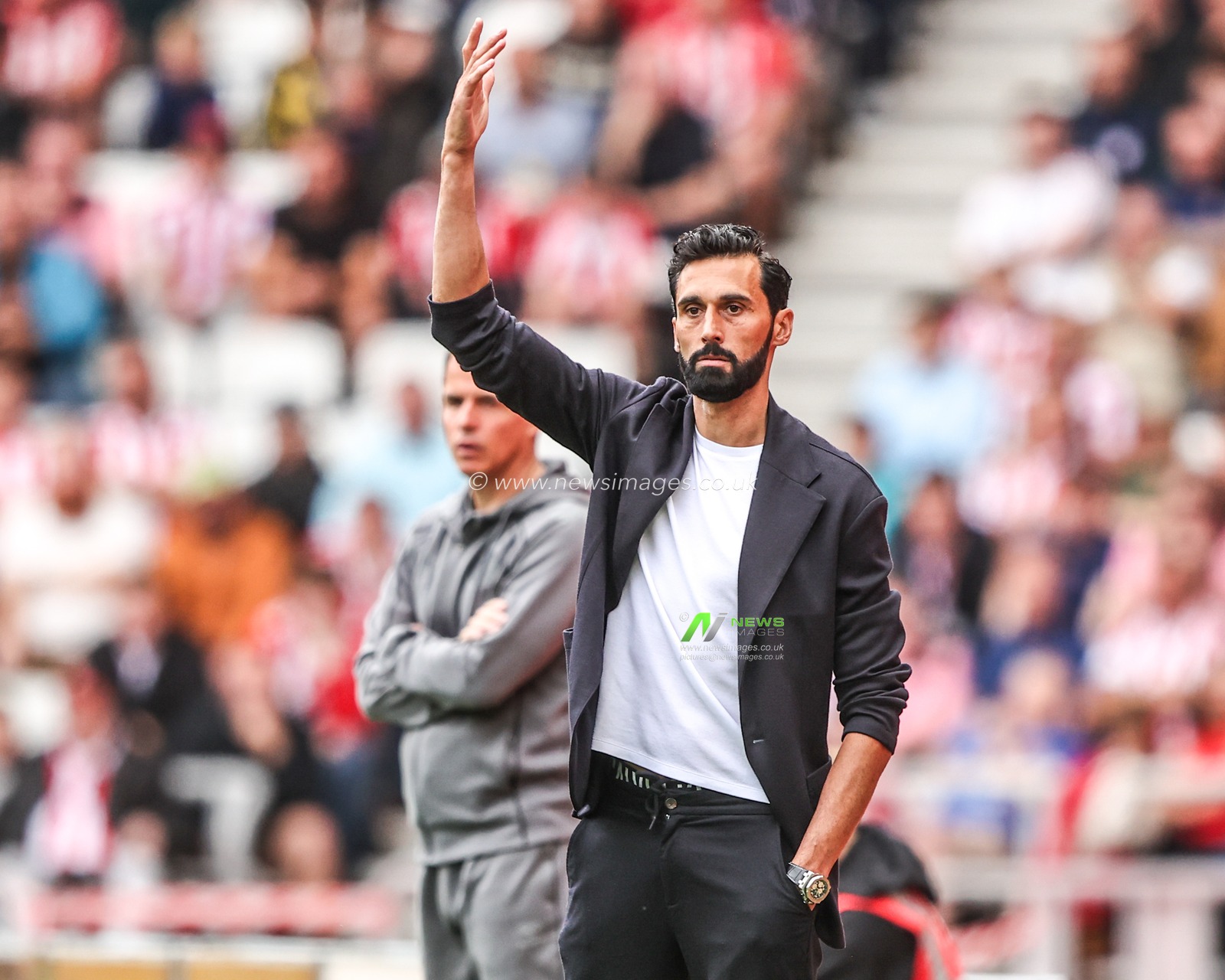 Alvaro Arbeloa manager of Fulham during the Premier League match Sunderland vs Fulham at Stadium Of Light, Sunderland, United Kingdom on 30 August 2026

(Photo by Alfie Cosgrove/News Images)