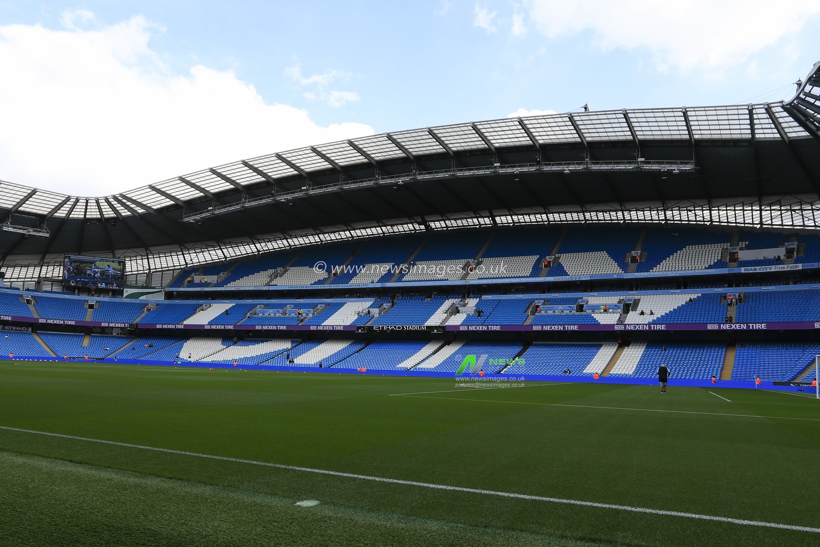 Inside The Etihad Stadium ahead of the Premier League match Manchester City vs Fulham at Etihad Stadium, Manchester, United Kingdom, 2nd September 2023

(Photo by Conor Molloy/News Images)