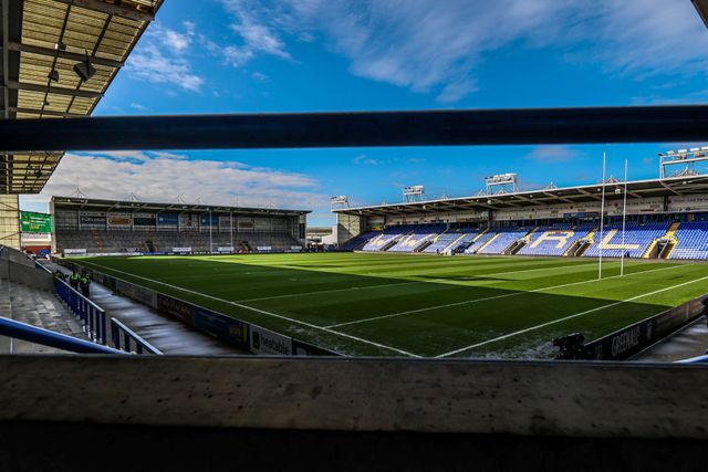 A general view of Halliwell Jones Stadium ahead of the Betfred Super League Round 3 match Warrington Wolves vs Wakefield Trinity at The Halliwell Jones Stadium, Warrington, United Kingdom on 28 February 2026

(Photo by Alfie Cosgrove/News Images)