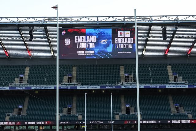 A general view of The Allianz Stadium during the Quilter Nations Series 2025 match England vs Argentina at Allianz Stadium, Twickenham, United Kingdom, 23rd November 2025

(Photo by Mark Cosgrove/News Images)

*** GER AUT SUI OUT ***