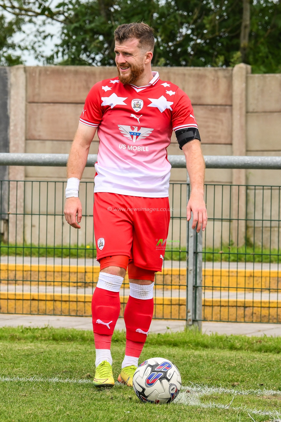 Pre-season friendly match AFC Fylde vs Barnsley at Mill Farm, Fylde, United Kingdom, 8th July 2023

(Photo by Craig Thomas/News Images)