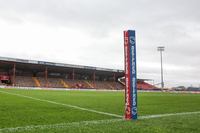 A general view of The Sewell Group Craven Park during the Betfred Super League round 7 match Hull KR vs Hull FC at Sewell Group Craven Park, Hull, United Kingdom on 03 April 2026

(Photo by Mark Cosgrove/News Images)