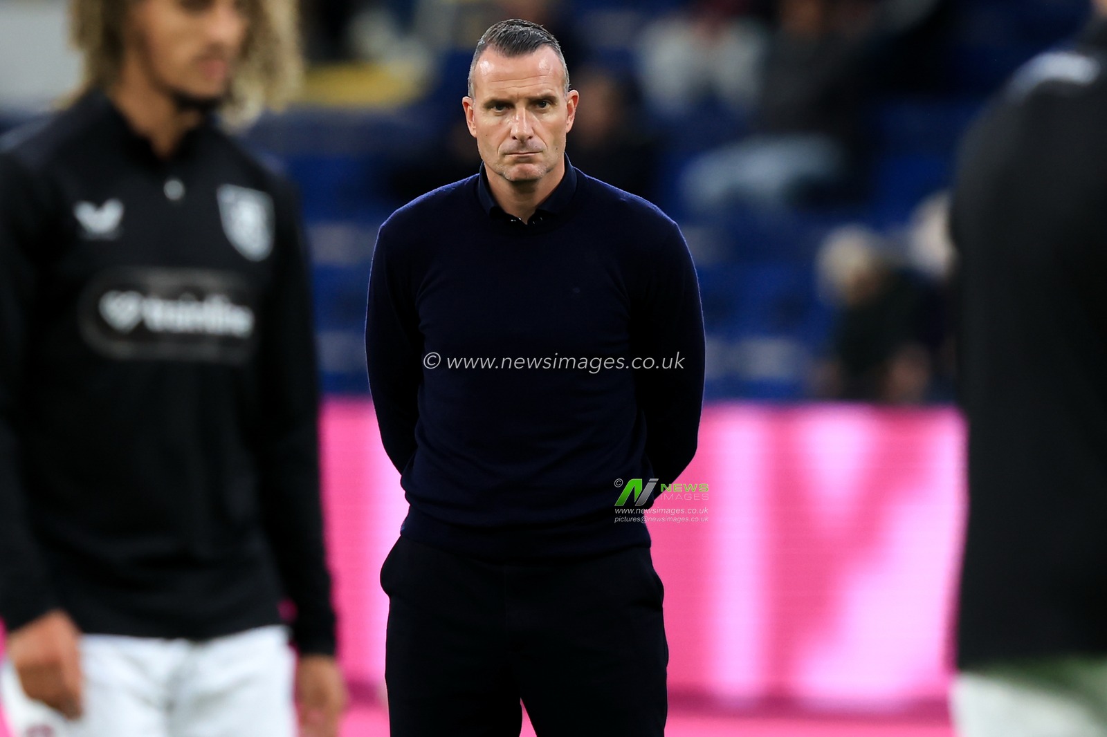 Nicky Hayen manager of Burnley watches teams warms up ahead of the Sky Bet Championship match Burnley vs Middlesbrough at Turf Moor, Burnley, United Kingdom on 02 September 2026

(Photo by Jorge Horsted/News Images)