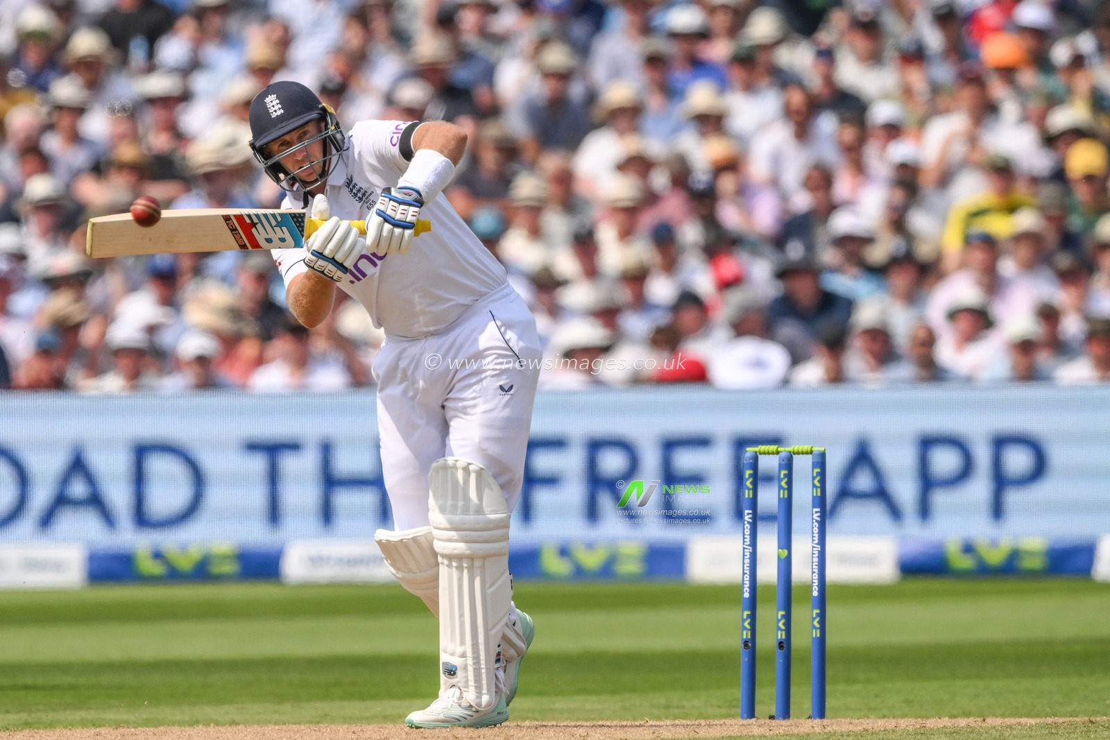 Joe Root of England during the LV= Insurance Ashes First Test Series Day 1 England vs Australia at Edgbaston, Birmingham, United Kingdom, 16th June 2023

(Photo by Craig Thomas/News Images)
