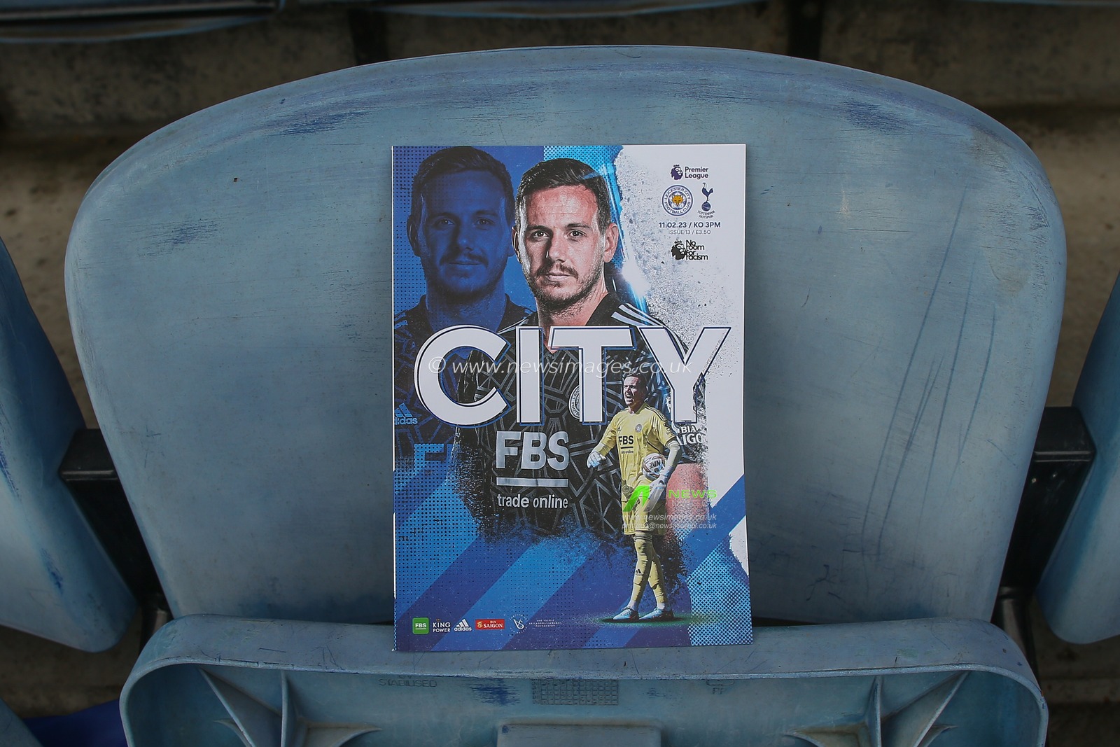 Danny Ward #1 of Leicester City on the cover of todayâ€™s match day programme ahead of the Premier League match Leicester City vs Tottenham Hotspur at King Power Stadium, Leicester, United Kingdom, 11th February 2023

(Photo by Gareth Evans/News Images)