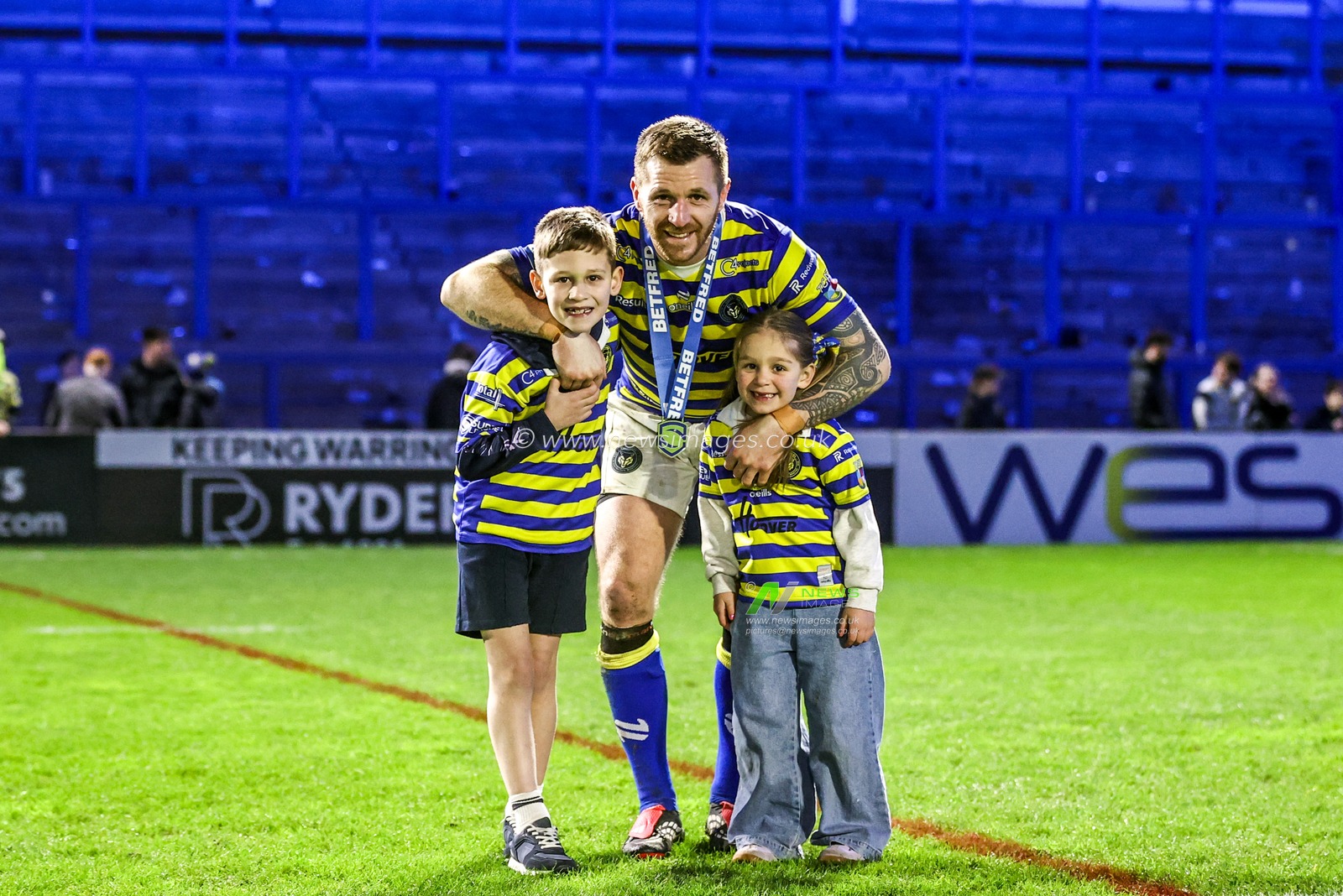 Player of the match Marc Sneyd of Warrington Wolves during the Betfred Super League Round 3 match Warrington Wolves vs Wakefield Trinity at The Halliwell Jones Stadium, Warrington, United Kingdom on 28 February 2026

(Photo by Alfie Cosgrove/News Images)