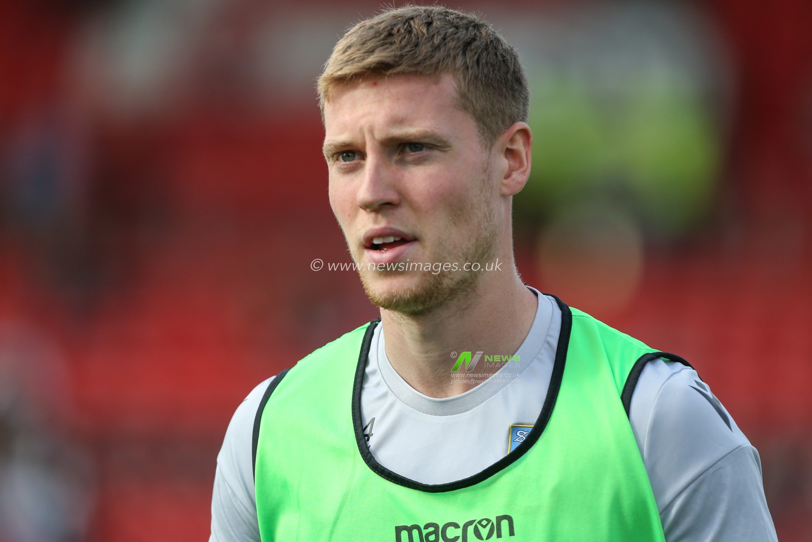 Mark McGuinness #34 warms up during the Sky Bet League 1 match Lincoln City vs Sheffield Wednesday at Gelder Group Sincil Bank Stadium, Lincoln, United Kingdom, 22nd October 2022

(Photo by Arron Gent/News Images)