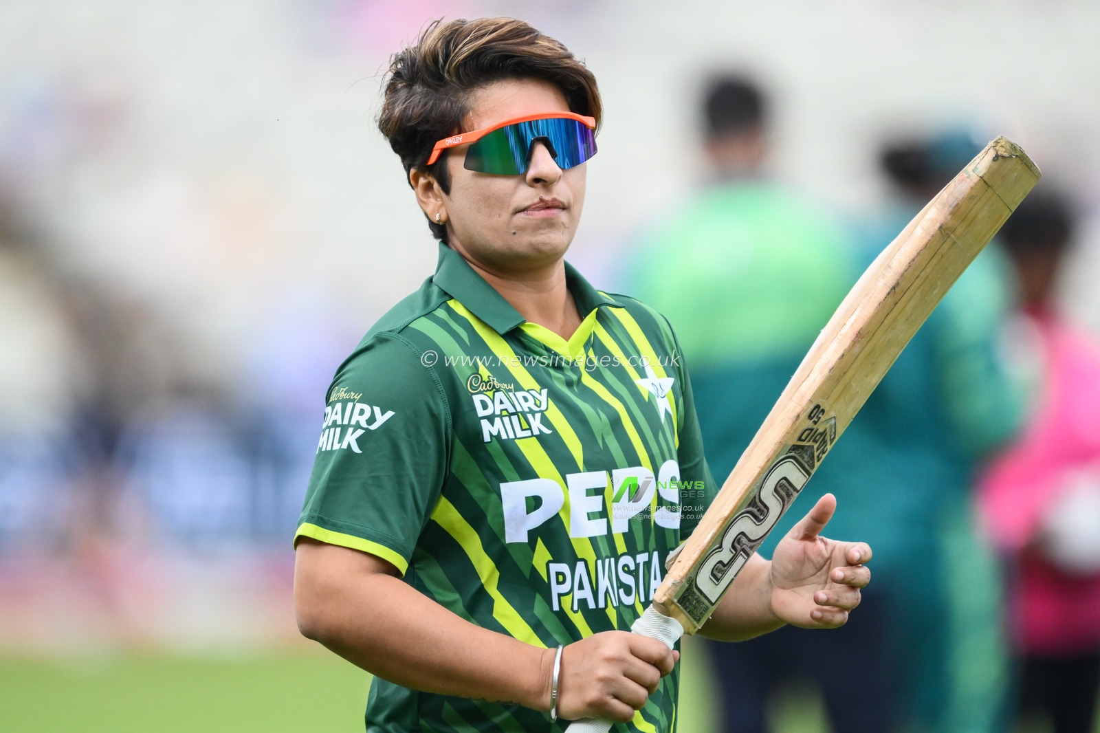 Nida Dar of Pakistan during the pre match warm ups ahead of the First T20 International match England women vs Pakistan women at Edgbaston, Birmingham, United Kingdom, 11th May 2024

(Photo by Craig Thomas/News Images)