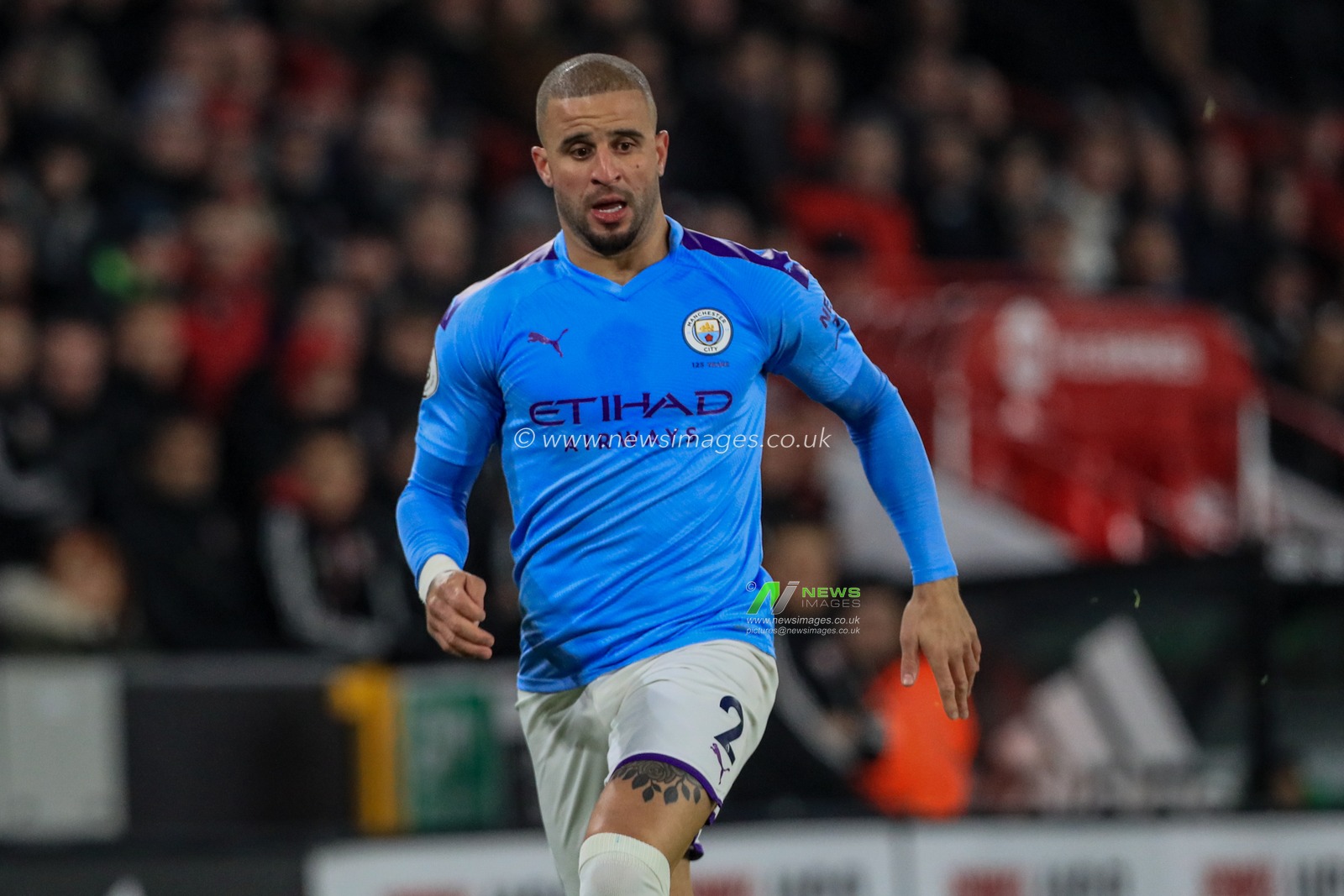 21st January 2020, Bramall Lane, Sheffield, England; Premier League, Sheffield United v Manchester City : Kyle Walker (2) of Manchester City in action during the game
