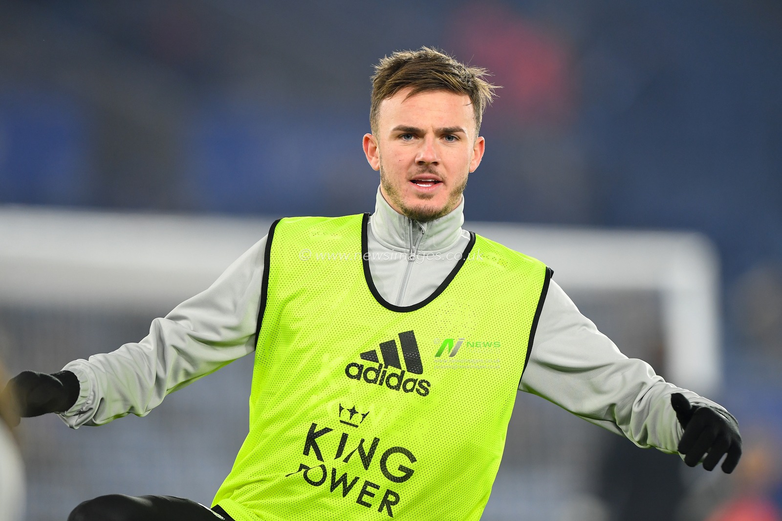 4th December 2019, King Power Stadium, Leicester, England; Premier League, Leicester City v Watford : James Maddison (10) of Leicester City warms up 

Credit: Jon Hobley/News Images