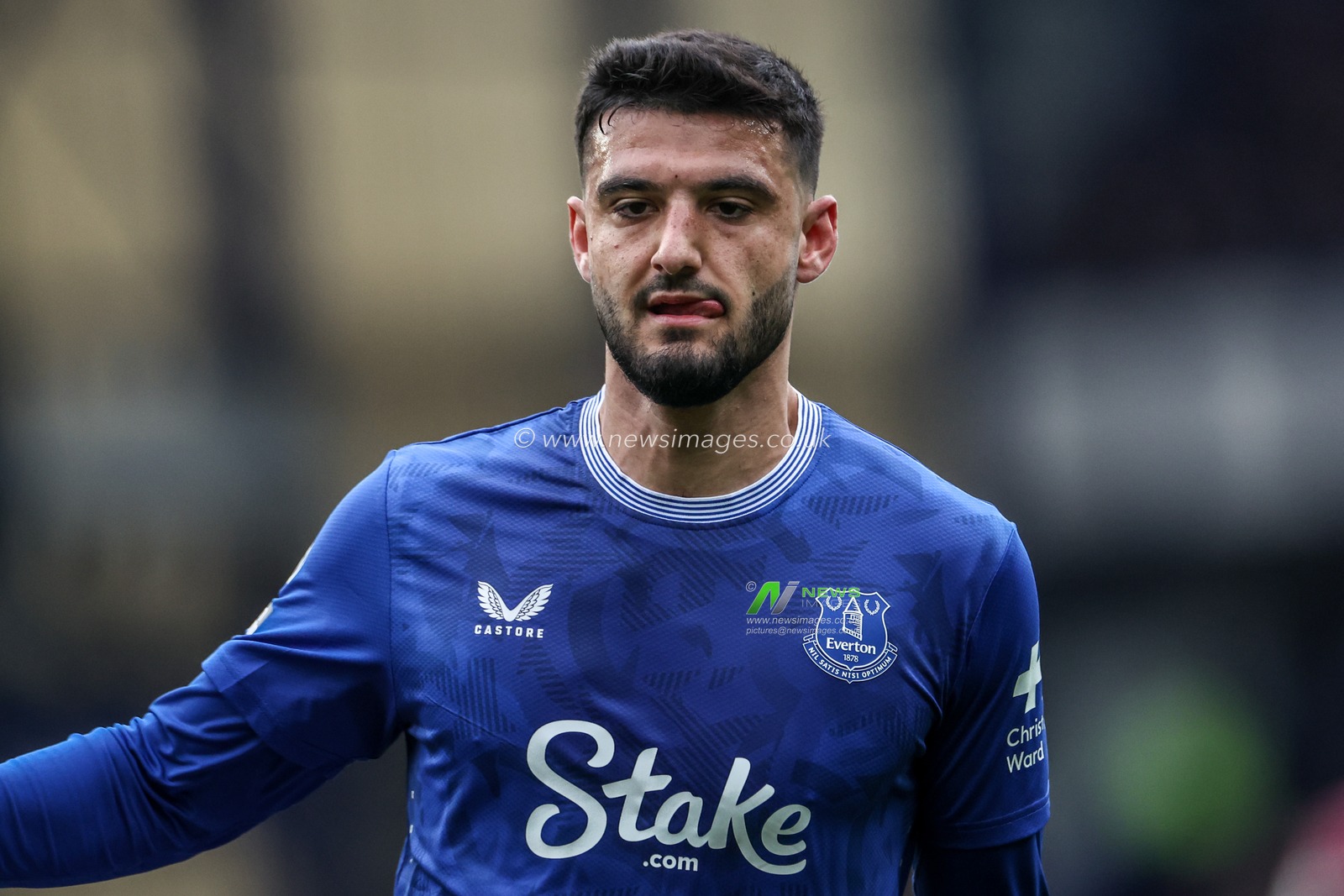 Armando Broja of Everton during the Premier League match Everton vs Manchester City at Goodison Park, Liverpool, United Kingdom, 19th April 2025

(Photo by Mark Cosgrove/News Images)