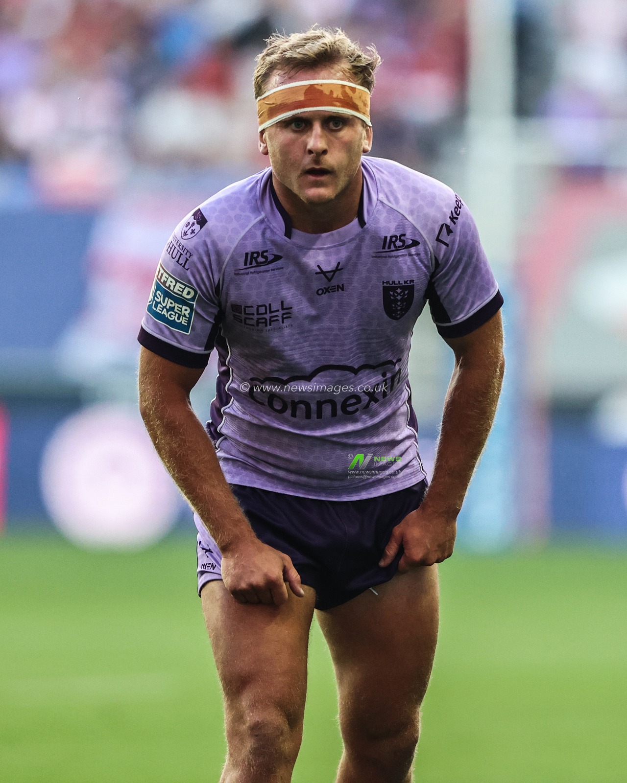 Jez Litten of Hull KR during the Betfred Super League round 22 match Wigan Warriors vs Hull KR at The Brick Community Stadium, Wigan, United Kingdom, 15th August 2025

(Photo by Alfie Cosgrove/News Images)