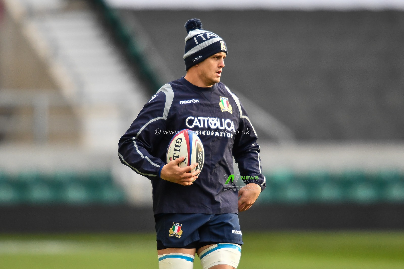 Johan Meyer of Italy during the captains run training session