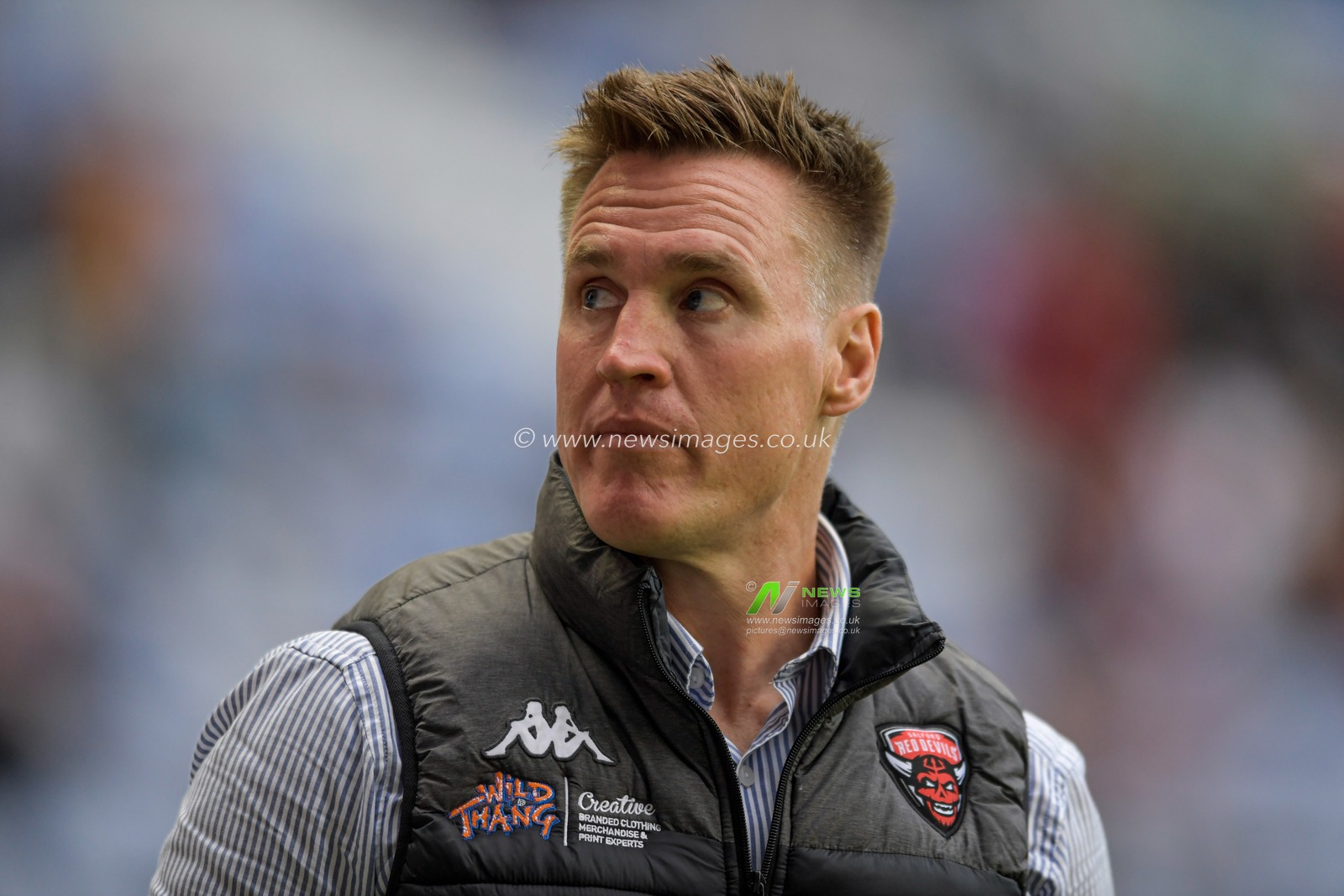 Richard Marshall Head Coach of Salford Red Devils in action