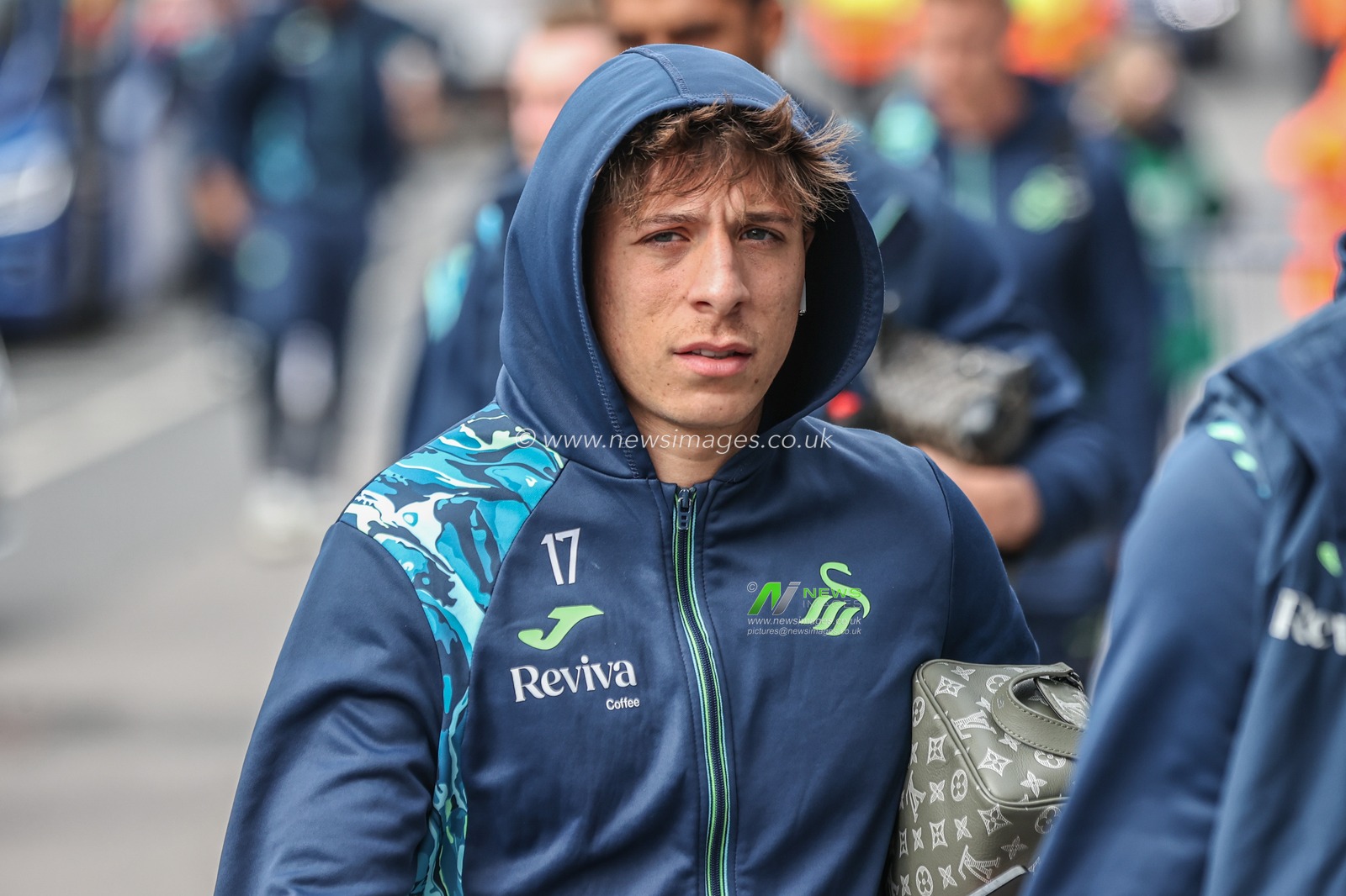 GonÃ§alo Franco of Swansea City arrives during the Sky Bet Championship match Leeds United vs Swansea City at Elland Road, Leeds, United Kingdom, 29th March 2025

(Photo by Alfie Cosgrove/News Images)