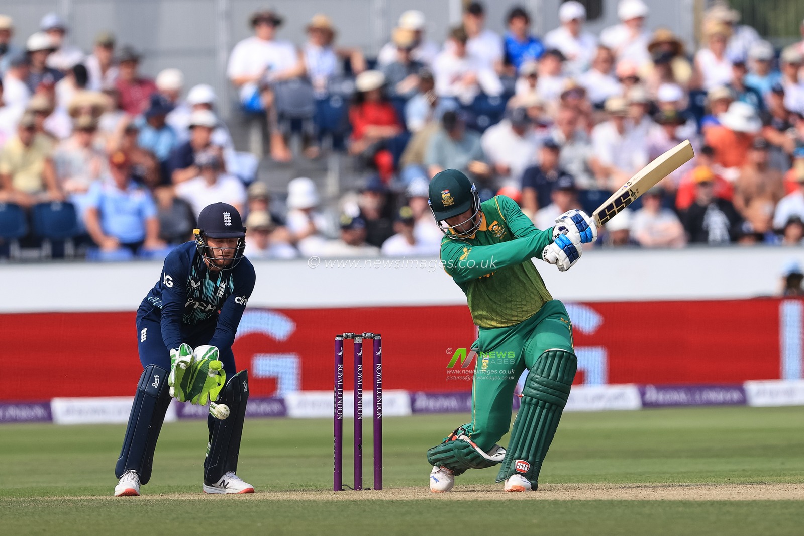 Aiden Markram of South Africa in action during the game