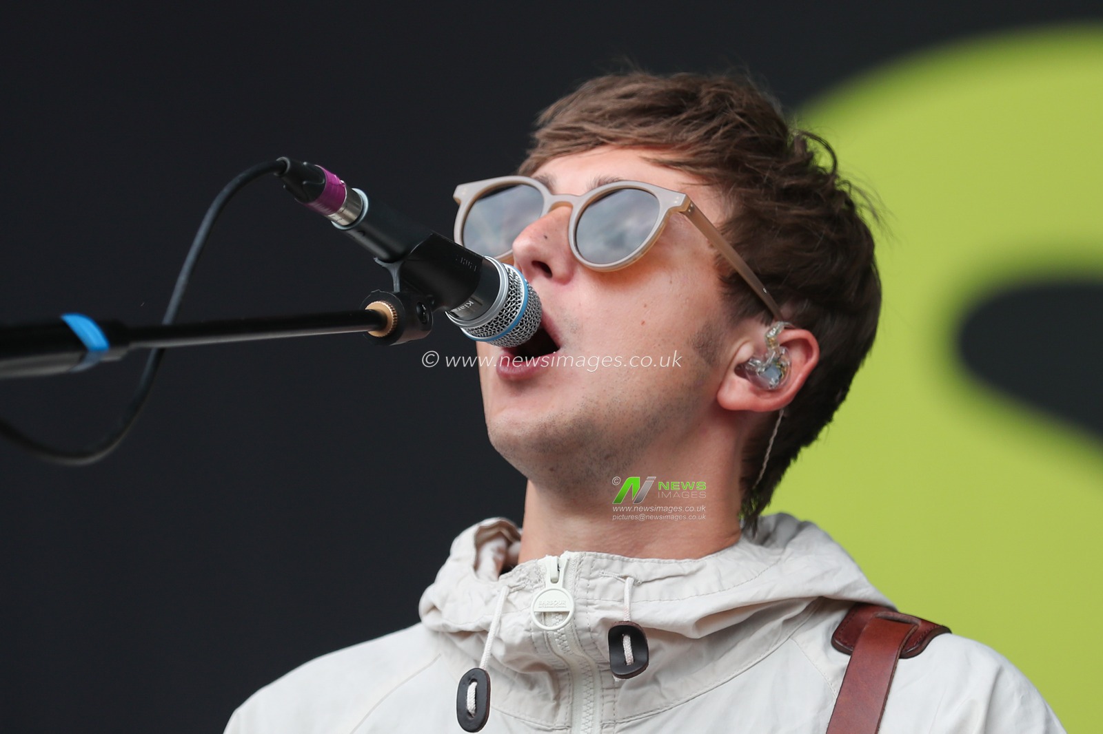 Kiaran Crook of The Sherlocks performs on the main stage during Day Two of Tramlines Festival