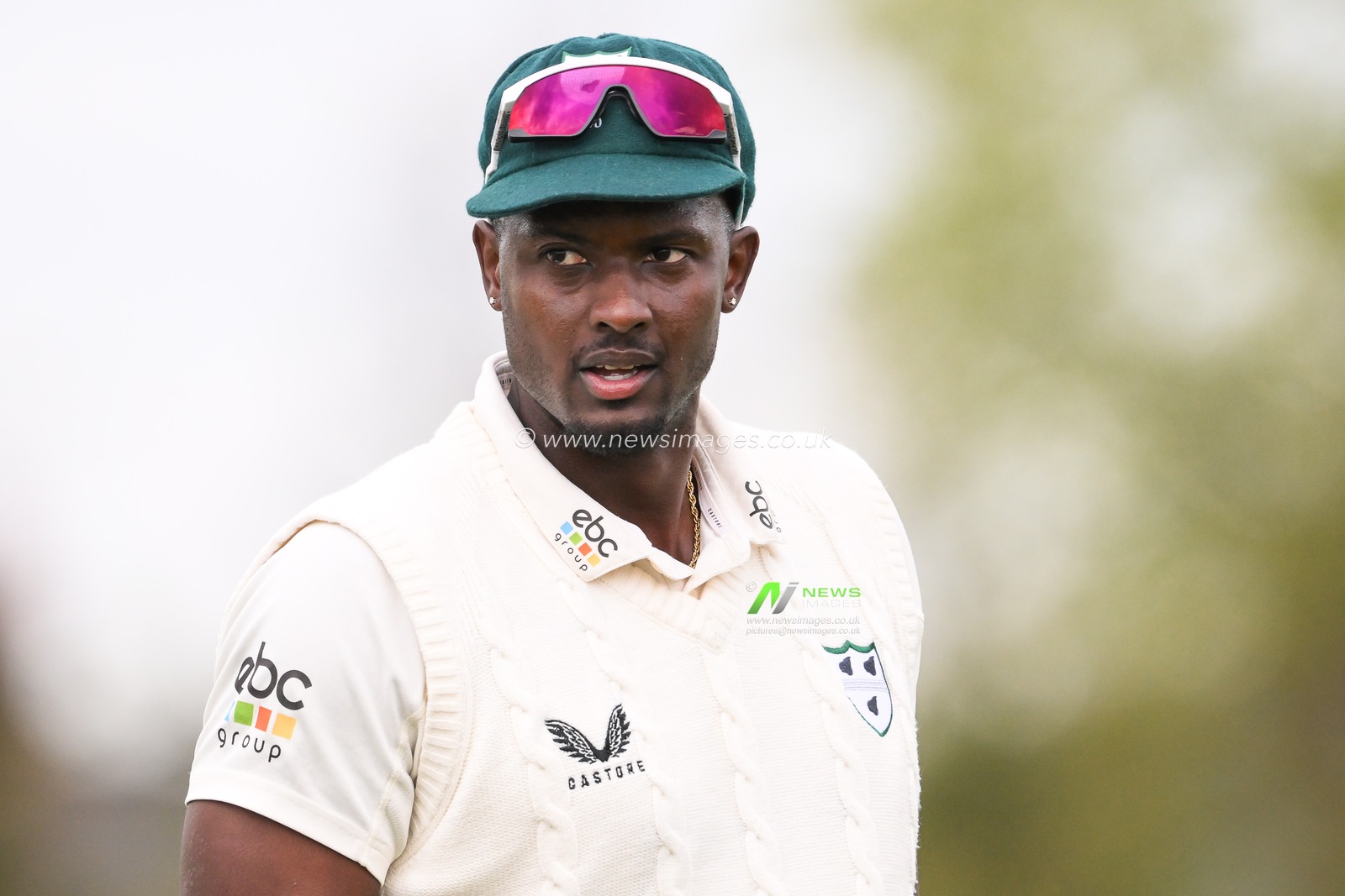 Jason Holder of Worcestershire during the Vitality County Championship Division 1 match Worcestershire vs Somerset at Kidderminster Cricket Club, Kidderminster, United Kingdom, 26th April 2024

(Photo by Craig Thomas/News Images)