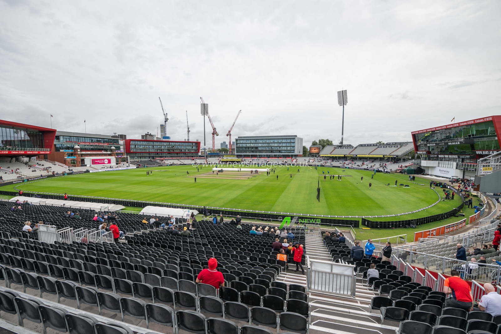 A general view of Old Trafford Cricket ground ahead of the England Men v Sri Lanka 1st Rothesay Test Match Day 4 at Old Trafford, Manchester, United Kingdom, 24th August 2024

(Photo by Craig Thomas/News Images)